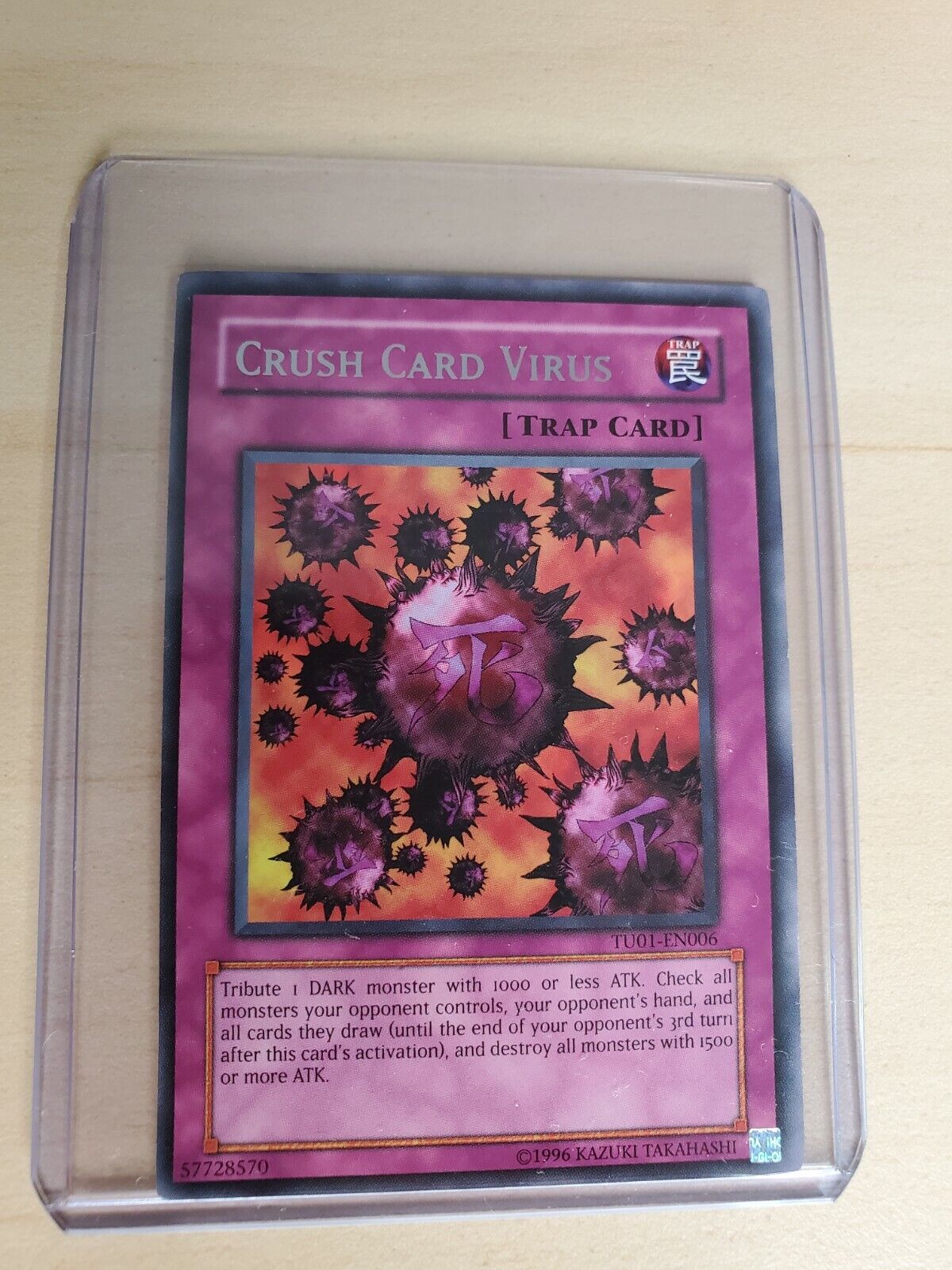 YuGiOh Crush Card Virus - Rare Limited Edition TU01-EN006